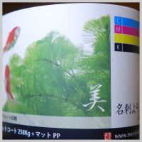 オフセット印刷_マットコート 258Kg + マットPP